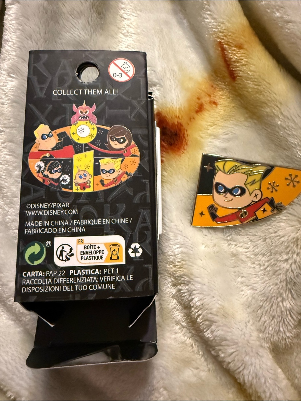 Loungefly Disney Pixar The Incredibles Dash Orange and Yellow Enamel Pin